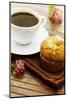 Delicious Poppy Seed Muffins with A Cup of Coffee-Melpomene-Mounted Photographic Print
