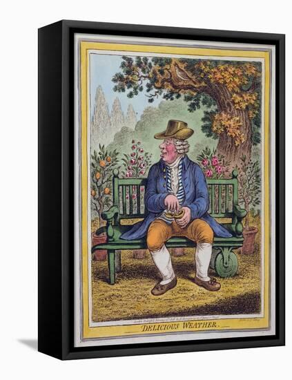 Delicious Weather, Published by Hannah Humphrey in 1808-James Gillray-Framed Premier Image Canvas