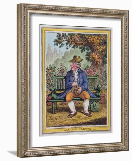 Delicious Weather, Published by Hannah Humphrey in 1808-James Gillray-Framed Giclee Print