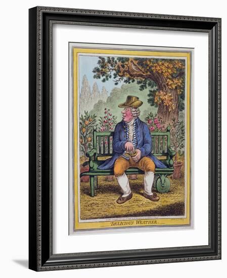 Delicious Weather, Published by Hannah Humphrey in 1808-James Gillray-Framed Giclee Print