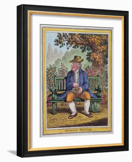 Delicious Weather, Published by Hannah Humphrey in 1808-James Gillray-Framed Giclee Print