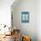 Delighted I Blue Vertical-Moira Hershey-Framed Stretched Canvas displayed on a wall