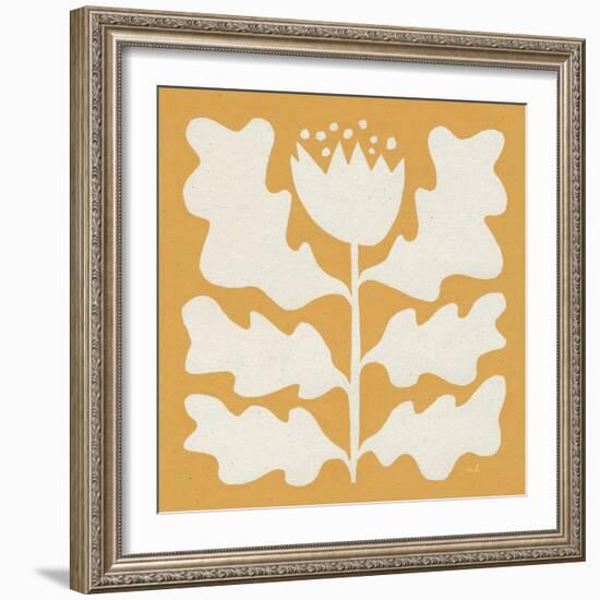 Delighted I Yellow-Moira Hershey-Framed Art Print