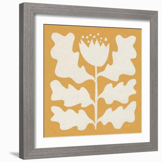 Delighted I Yellow-Moira Hershey-Framed Art Print