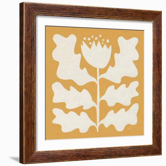 Delighted I Yellow-Moira Hershey-Framed Art Print