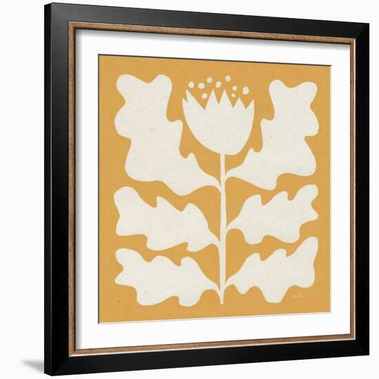 Delighted I Yellow-Moira Hershey-Framed Art Print