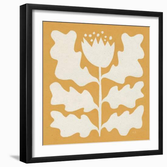 Delighted I Yellow-Moira Hershey-Framed Art Print