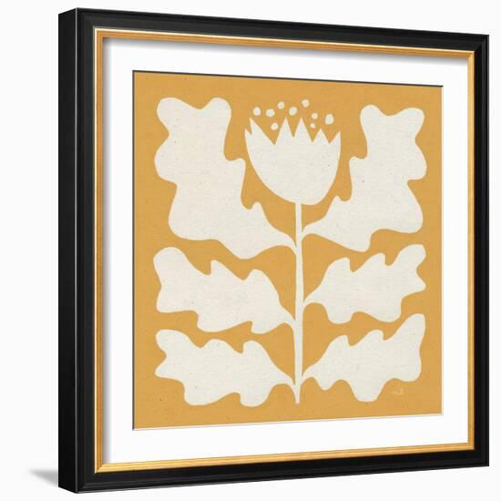 Delighted I Yellow-Moira Hershey-Framed Art Print