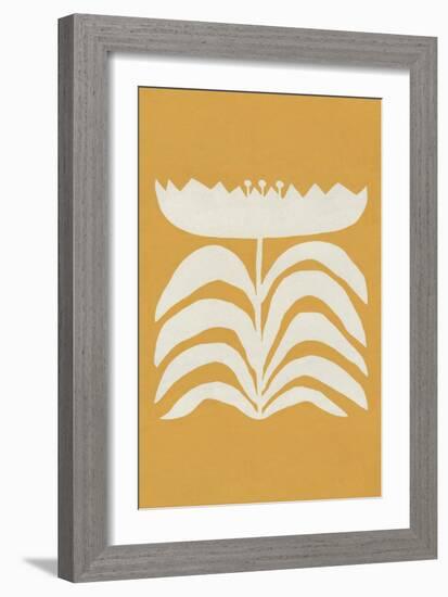 Delighted II Yellow Vertical-Moira Hershey-Framed Art Print