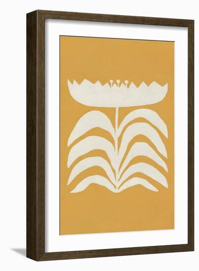 Delighted II Yellow Vertical-Moira Hershey-Framed Art Print