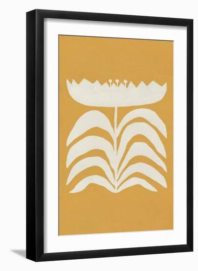 Delighted II Yellow Vertical-Moira Hershey-Framed Art Print