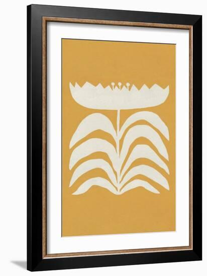 Delighted II Yellow Vertical-Moira Hershey-Framed Art Print