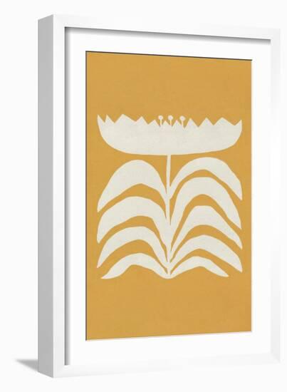 Delighted II Yellow Vertical-Moira Hershey-Framed Art Print