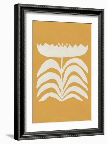 Delighted II Yellow Vertical-Moira Hershey-Framed Art Print