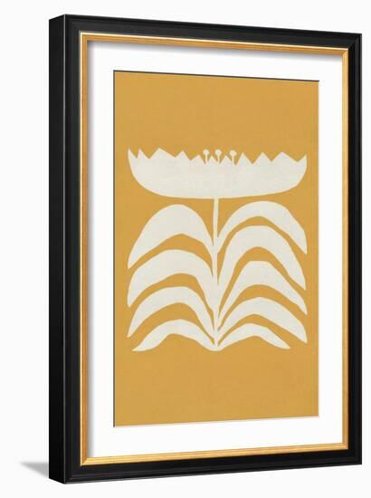 Delighted II Yellow Vertical-Moira Hershey-Framed Art Print