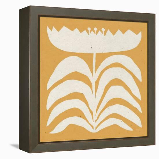 Delighted II Yellow-Moira Hershey-Framed Stretched Canvas