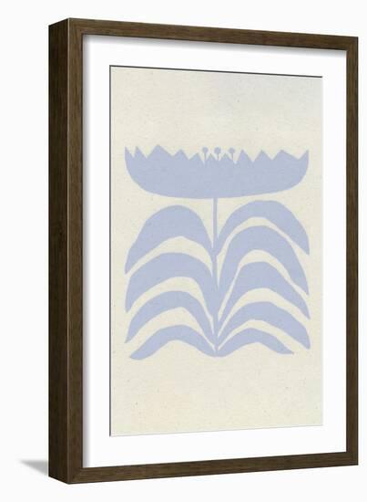 Delighted III Lavender Vertical-Moira Hershey-Framed Art Print