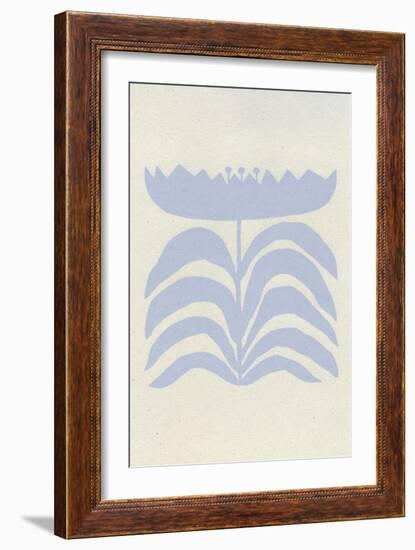 Delighted III Lavender Vertical-Moira Hershey-Framed Art Print