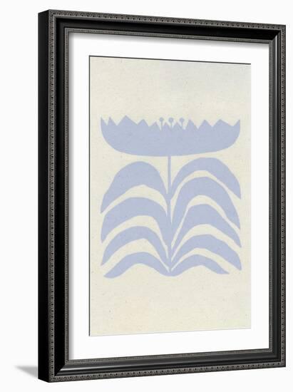 Delighted III Lavender Vertical-Moira Hershey-Framed Art Print