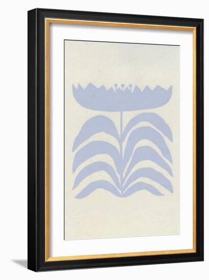 Delighted III Lavender Vertical-Moira Hershey-Framed Art Print