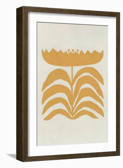 Delighted III Yellow Vertical-Moira Hershey-Framed Art Print