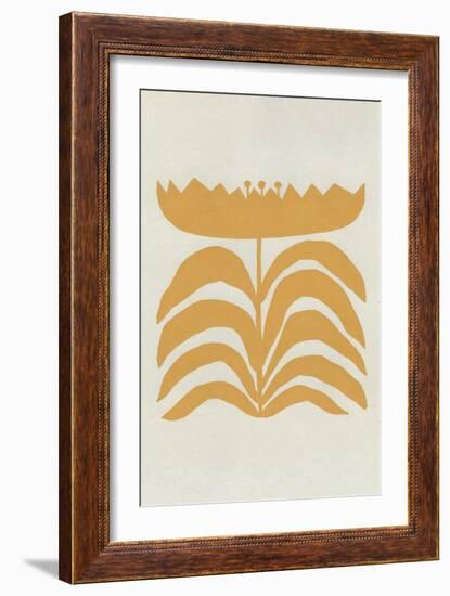 Delighted III Yellow Vertical-Moira Hershey-Framed Art Print