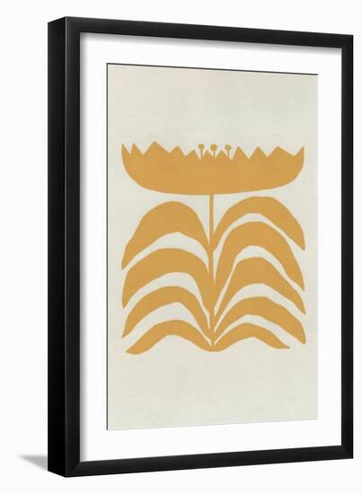 Delighted III Yellow Vertical-Moira Hershey-Framed Art Print