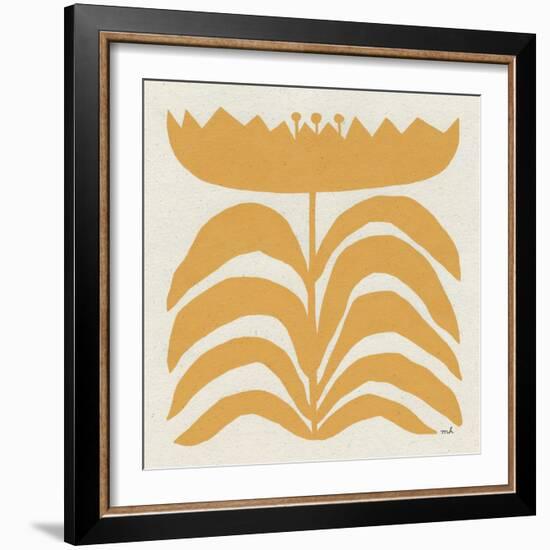 Delighted III Yellow-Moira Hershey-Framed Art Print