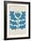 Delighted IV Blue Vertical-Moira Hershey-Framed Art Print