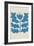 Delighted IV Blue Vertical-Moira Hershey-Framed Art Print