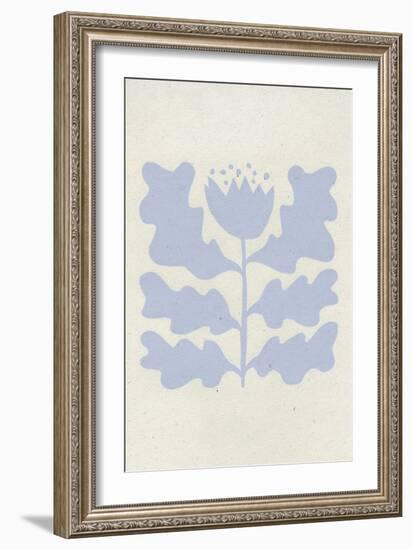 Delighted IV Lavender Vertical-Moira Hershey-Framed Art Print