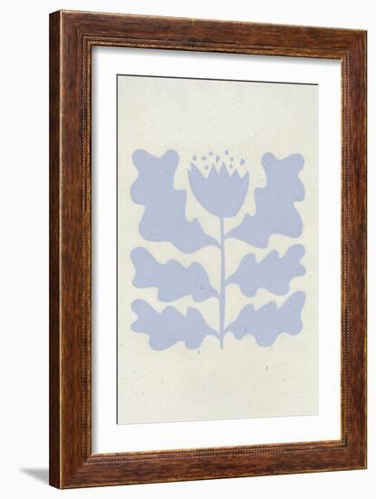 Delighted IV Lavender Vertical-Moira Hershey-Framed Art Print