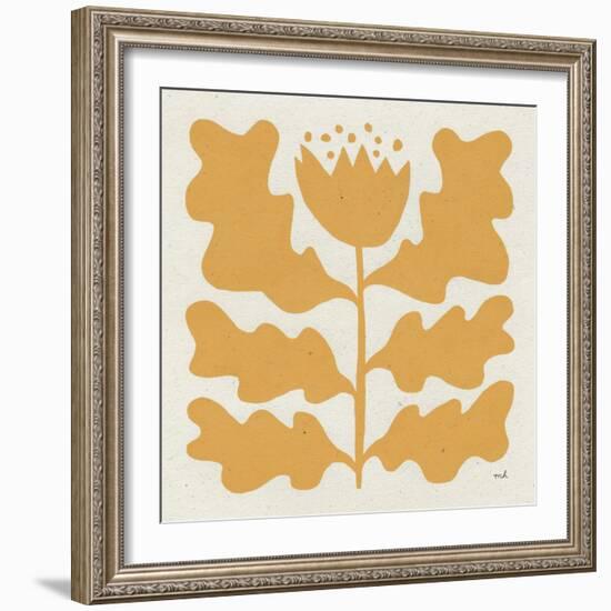 Delighted IV Yellow-Moira Hershey-Framed Art Print