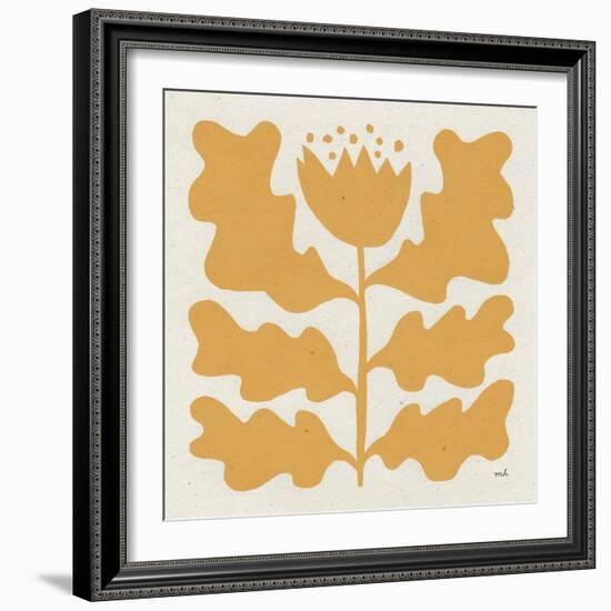 Delighted IV Yellow-Moira Hershey-Framed Art Print