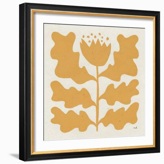 Delighted IV Yellow-Moira Hershey-Framed Art Print