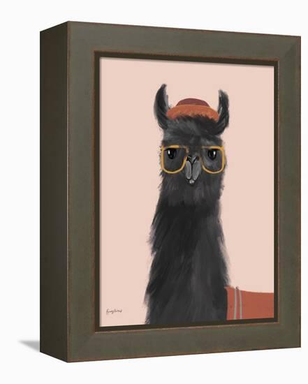 Delightful Alpacas IV-Becky Thorns-Framed Stretched Canvas