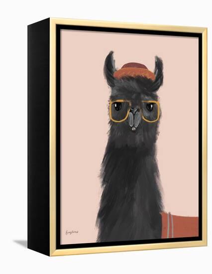 Delightful Alpacas IV-Becky Thorns-Framed Stretched Canvas