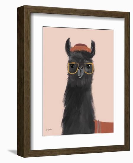 Delightful Alpacas IV-Becky Thorns-Framed Premium Giclee Print