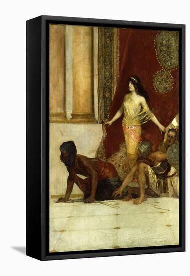 Delilah and the Philistines-Jean Joseph Benjamin Constant-Framed Premier Image Canvas