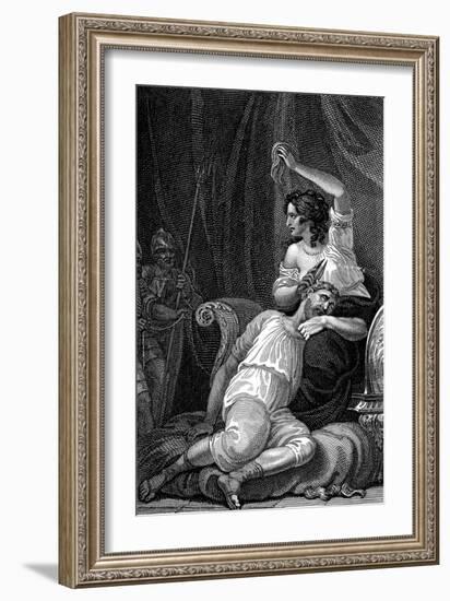 Delilah Cutting Samson's Hair, Thus Taking Away His Strength, 1820-William Marshall Craig-Framed Giclee Print