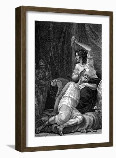 Delilah Cutting Samson's Hair, Thus Taking Away His Strength, 1820-William Marshall Craig-Framed Giclee Print