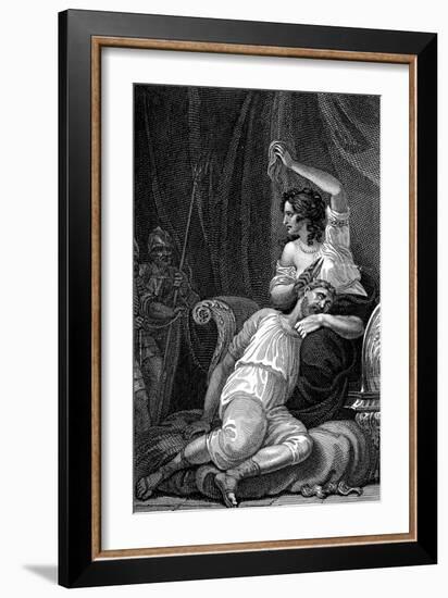 Delilah Cutting Samson's Hair, Thus Taking Away His Strength, 1820-William Marshall Craig-Framed Giclee Print