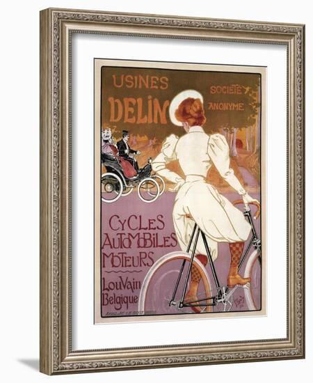 Delin Cycles Automobiles Moteurs, 1898-Georges Gaudy-Framed Giclee Print