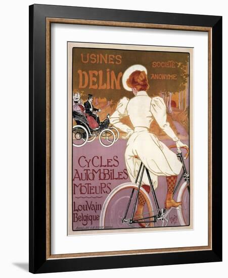 Delin Cycles Automobiles Moteurs, 1898-Georges Gaudy-Framed Giclee Print