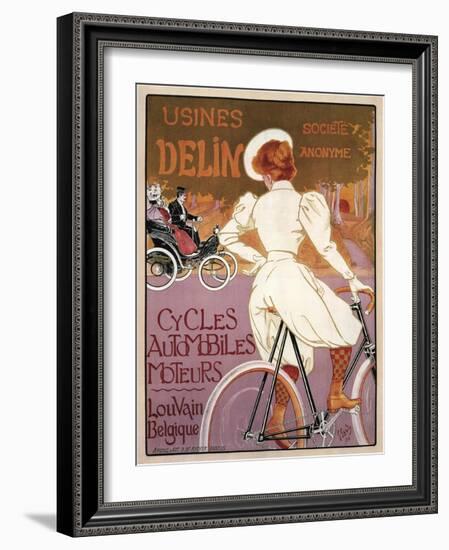 Delin Cycles Automobiles Moteurs, 1898-Georges Gaudy-Framed Giclee Print