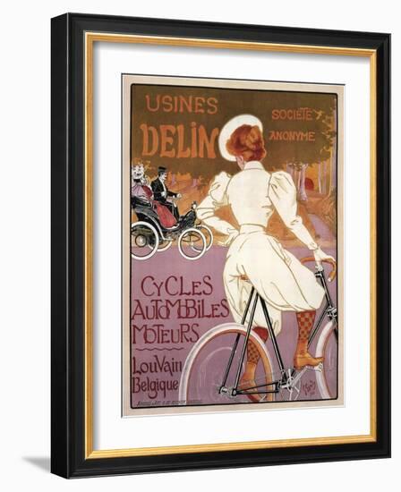 Delin Cycles Automobiles Moteurs, 1898-Georges Gaudy-Framed Giclee Print