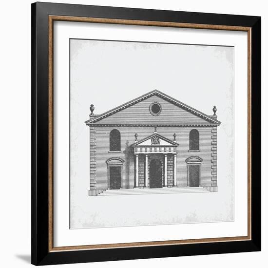 Delineation - West Front, Marybone Chapel-School of Padua-Framed Giclee Print
