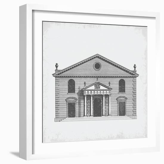 Delineation - West Front, Marybone Chapel-School of Padua-Framed Giclee Print