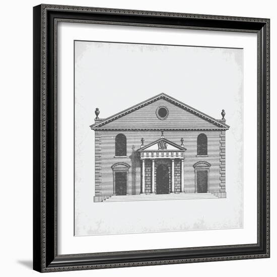 Delineation - West Front, Marybone Chapel-School of Padua-Framed Giclee Print