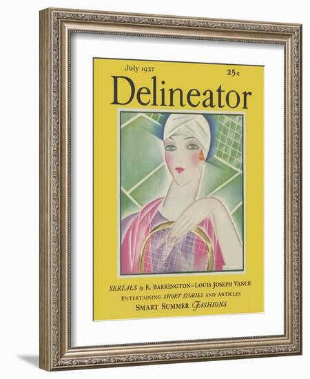 Delineator Cover July 1927-null-Framed Art Print